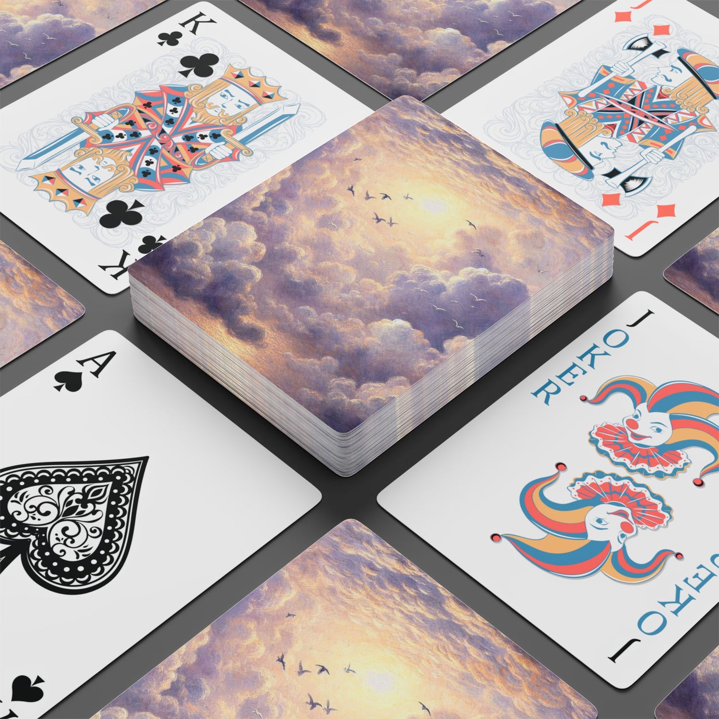 "Cloud Birds" Poker Deck
