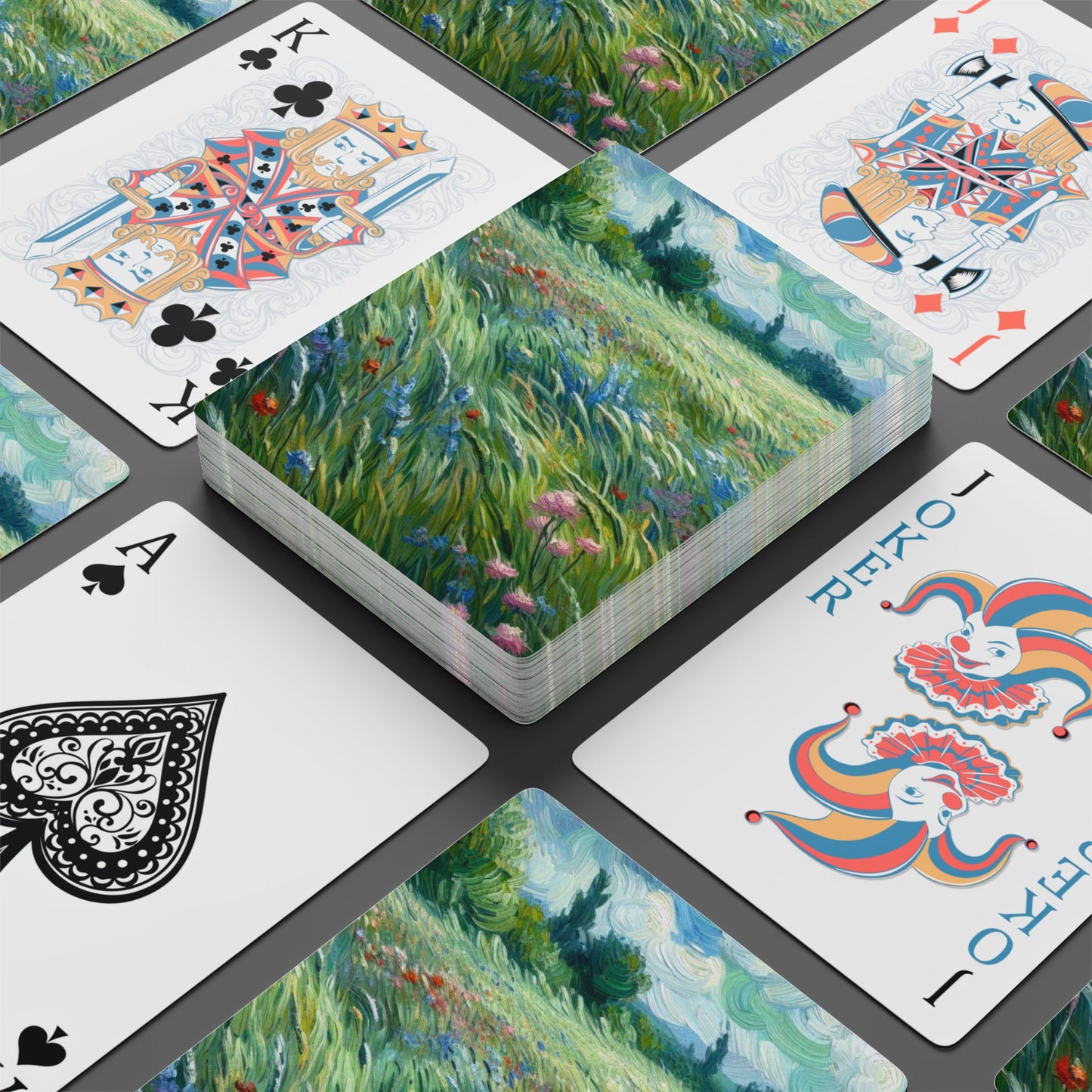 "Multi Flowers" Poker Cards