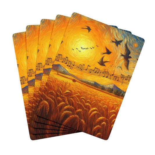 "The Flying Bird Symphony" Poker Cards